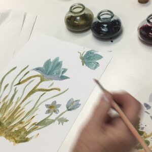 Atelier encres de plantes, samedi 18 avril, après-midi